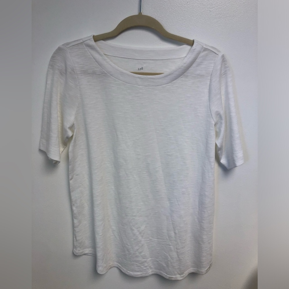 White J Jill 3/4 sleeve top